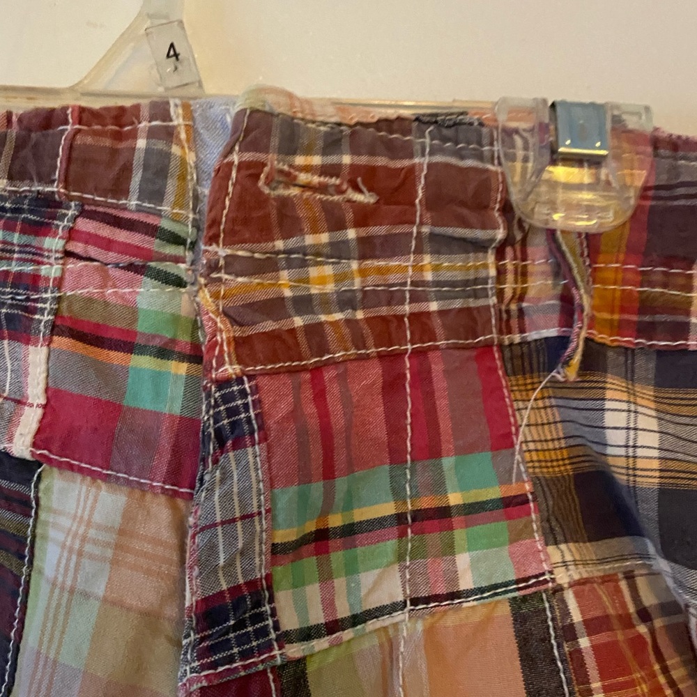 American Eagle Plaid Patch Work Shorts - image 7